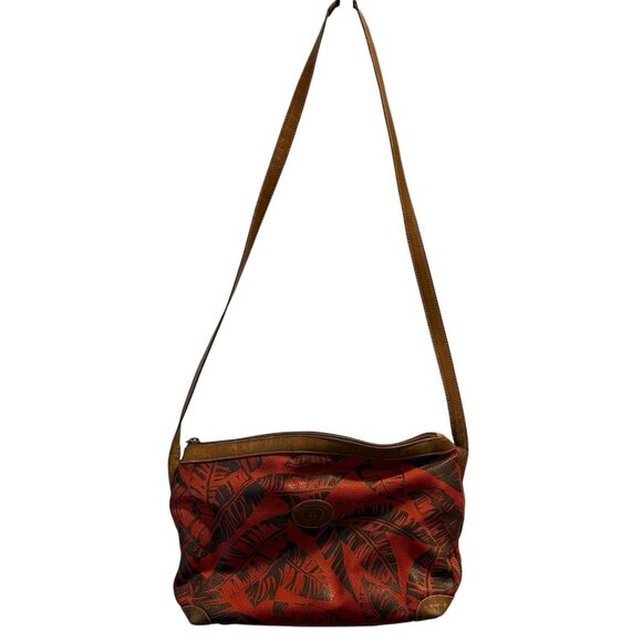 Gucci Vintage Shoulder Bag Crossbody Leather Logo Palm Trees Leafs Rare - Picture 13 of 16